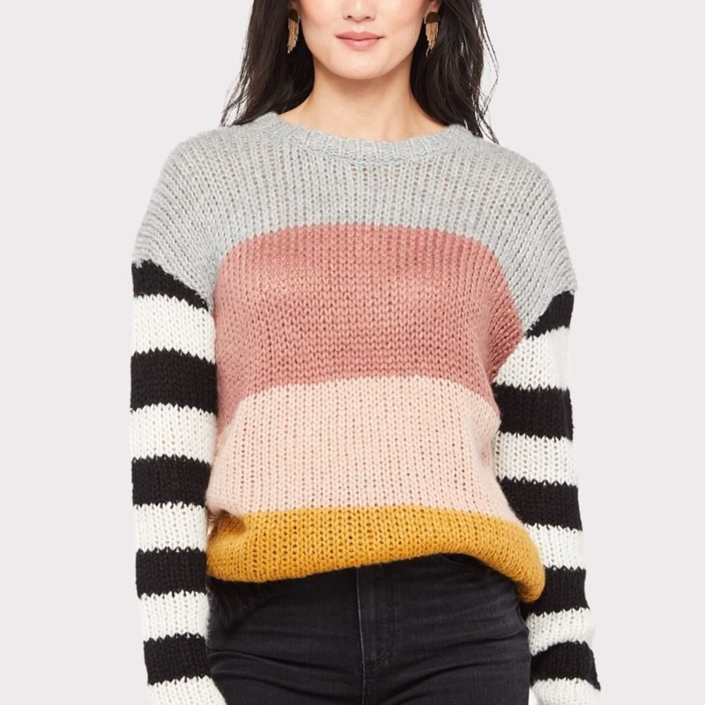 John + Jenn Anthropologie Keeley Crew Sweater